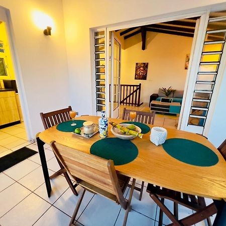 Villa Iguana, Duplex Paisible, Vue Magnifique Mer Et Rocher Du Diamant, Piscine Sainte-Luce Bagian luar foto